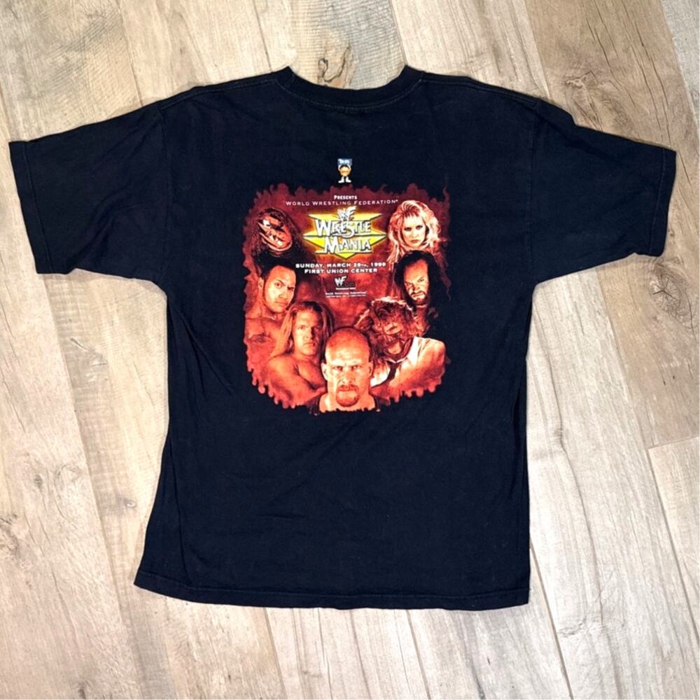 Vintage WWF WWE 1999 WrestleMania XV 15 Size XL PPV Tee Wells Fargo Center